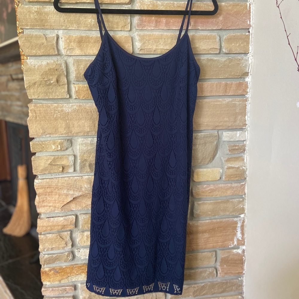 Lily Pulitzer Sz S Navy Strappy Dress